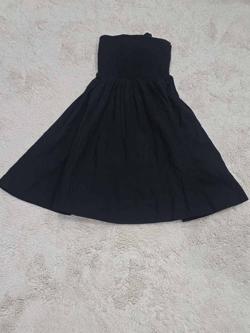 BDG Black Strapless Skater Dress